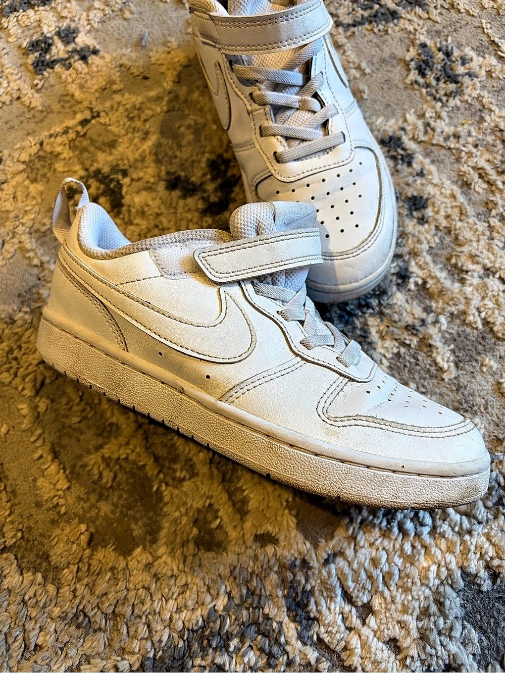 Nike Air Force 1 Kids' White High-Top Sneakers